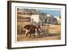 Ox Cart, Laguna Pueblo, New Mexico-null-Framed Art Print