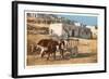 Ox Cart, Laguna Pueblo, New Mexico-null-Framed Art Print