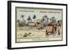 Ox Cart Ride on the Island of Borneo-null-Framed Giclee Print