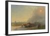 Ox-Carts in the Ukrainian Steppe-Ivan Konstantinovich Aivazovsky-Framed Giclee Print