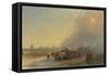 Ox-Carts in the Ukrainian Steppe-Ivan Konstantinovich Aivazovsky-Framed Stretched Canvas
