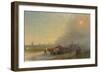 Ox-Carts in the Ukrainian Steppe-Ivan Konstantinovich Aivazovsky-Framed Giclee Print