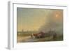 Ox-Carts in the Ukrainian Steppe-Ivan Konstantinovich Aivazovsky-Framed Giclee Print