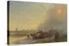 Ox-Carts in the Ukrainian Steppe-Ivan Konstantinovich Aivazovsky-Stretched Canvas