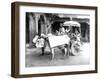 Ox-Drawn Cart, India, C.1907-null-Framed Premium Photographic Print