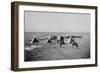 Ox Ranch Cowboys In New Mexico-null-Framed Art Print