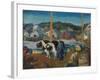 Ox Team, Wharf at Matinicus, 1916-George Wesley Bellows-Framed Giclee Print