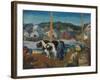 Ox Team, Wharf at Matinicus, 1916-George Wesley Bellows-Framed Giclee Print