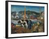 Ox Team, Wharf at Matinicus, 1916-George Wesley Bellows-Framed Giclee Print