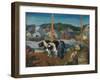 Ox Team, Wharf at Matinicus, 1916-George Wesley Bellows-Framed Giclee Print