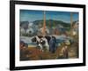 Ox Team, Wharf at Matinicus, 1916-George Wesley Bellows-Framed Giclee Print