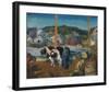 Ox Team, Wharf at Matinicus-George Wesley Bellows-Framed Premium Giclee Print