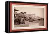 Ox Teams at Sturgis, D.T. [I.E. Dakota Territory]-John C. H. Grabill-Framed Stretched Canvas