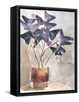 Oxalis in Vase I-Jennifer Parker-Framed Stretched Canvas