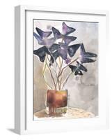 Oxalis in Vase I-Jennifer Parker-Framed Art Print