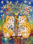 Catsin the Garden of Eden-Oxana Zaika-Giclee Print