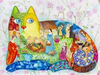 Catsin the Garden of Eden-Oxana Zaika-Giclee Print