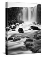 Oxararfoss Waterfall, Pingvellir National Park, Iceland-Nadia Isakova-Stretched Canvas