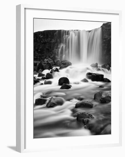 Oxararfoss Waterfall, Pingvellir National Park, Iceland-Nadia Isakova-Framed Photographic Print