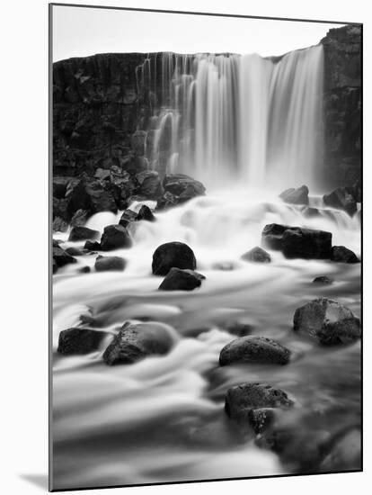 Oxararfoss Waterfall, Pingvellir National Park, Iceland-Nadia Isakova-Mounted Photographic Print