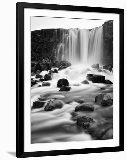 Oxararfoss Waterfall, Pingvellir National Park, Iceland-Nadia Isakova-Framed Photographic Print