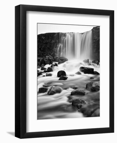 Oxararfoss Waterfall, Pingvellir National Park, Iceland-Nadia Isakova-Framed Photographic Print