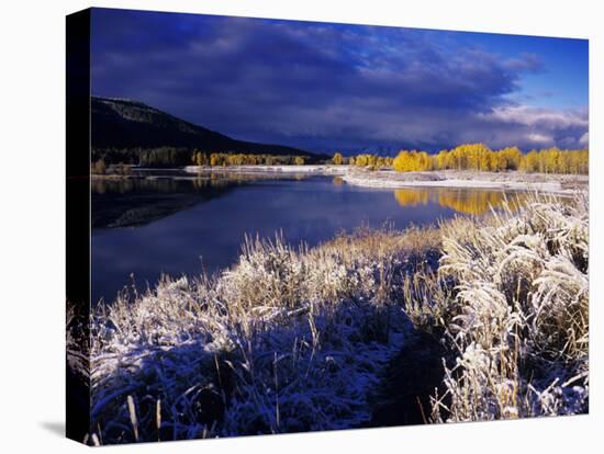 Oxbow Bend at Sunrise, Grand Teton National Park, Wyoming, USA-Rolf Nussbaumer-Stretched Canvas