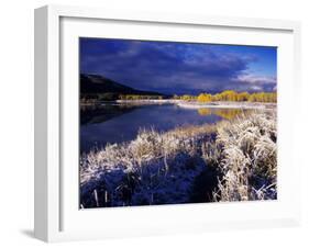 Oxbow Bend at Sunrise, Grand Teton National Park, Wyoming, USA-Rolf Nussbaumer-Framed Photographic Print