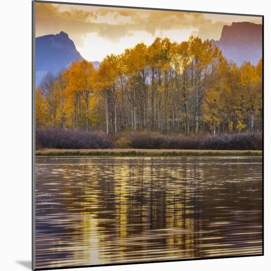 Oxbow bend at sunset, Grand Tetons National Park, Wyoming, USA-Maresa Pryor-Mounted Photographic Print