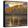 Oxbow bend at sunset, Grand Tetons National Park, Wyoming, USA-Maresa Pryor-Framed Stretched Canvas