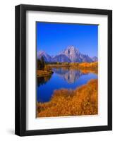 Oxbow Bend Reflecting Mount Moran-Joseph Sohm-Framed Photographic Print