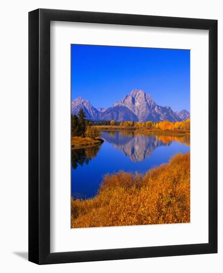 Oxbow Bend Reflecting Mount Moran-Joseph Sohm-Framed Photographic Print