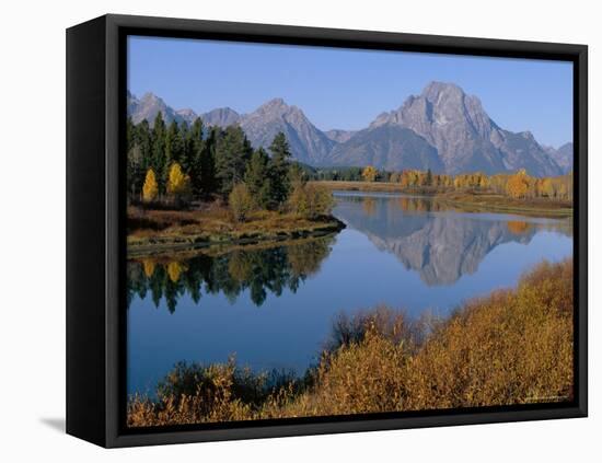 Oxbow Bend, Snake River and Tetons, Grand Tetons National Park, Wyoming, USA-Roy Rainford-Framed Stretched Canvas