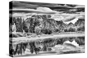 Oxbow Bend Sunrise at Dawn-Dean Fikar-Stretched Canvas