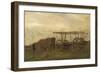 Oxen and a Cart, 1862 (Oil on Canvas)-Charles Francois Daubigny-Framed Giclee Print