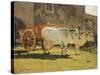 Oxen and Wagon-Giuseppe Abbati-Stretched Canvas