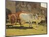 Oxen and Wagon-Giuseppe Abbati-Mounted Giclee Print