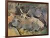 'Oxen at Siena', c1910-John Singer Sargent-Framed Giclee Print