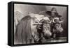 Oxen at the Tank, Geneva, Switzerland-Edwin Henry Landseer-Framed Stretched Canvas