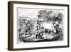 Oxen Hauling Corn, 19th Century-Edwin Forbes-Framed Giclee Print