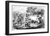 Oxen Hauling Corn, 19th Century-Edwin Forbes-Framed Giclee Print