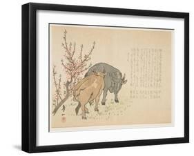 Oxen, January 1853-Yoshimura K?iitsu-Framed Giclee Print