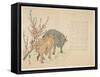 Oxen, January 1853-Yoshimura K?iitsu-Framed Stretched Canvas