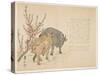 Oxen, January 1853-Yoshimura K?iitsu-Stretched Canvas