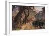 Oxes Among Olive Trees-null-Framed Giclee Print