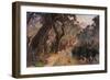 Oxes Among Olive Trees-null-Framed Premium Giclee Print