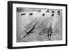 Oxford and Cambridge Boat Race, London, 1926-1927-null-Framed Giclee Print