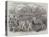 Oxford and Cambridge Boat-Race, the Winning Crew Coming Ashore-null-Stretched Canvas