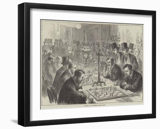 Oxford and Cambridge Chess Match-null-Framed Giclee Print
