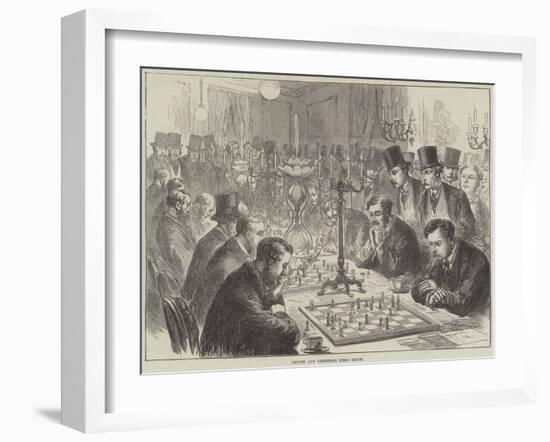 Oxford and Cambridge Chess Match-null-Framed Giclee Print